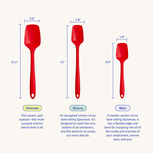 GIR Silicone Spoonula, Skinny-11 IN, Black