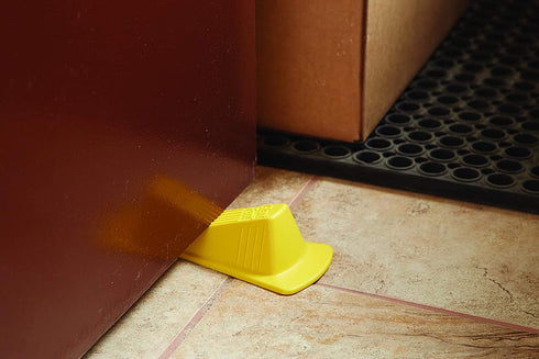 Giant Foot Door Stop, Heavy Duty No Slip, Doors Up to 2" Clearance, Yellow