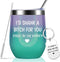 Gifts for Best Friend - Funny Birthday Gifts for Women, Bestie, Sister Gifts from Sister, Friendship Gifts - Vacuum Insulated Tumbler with Keychain Glitter 12oz