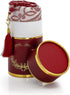 Muslim Prayer Rug and Prayer Beads with Elegant Cylinder Gift Box | Janamaz | Sajadah | Soft Islamic Prayer Rug | Islamic Gifts Set | Prayer Carpet Mat, Taffeta Fabric, Burgundy