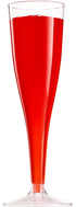 50 Plastic Champagne Flutes 5 Oz Clear Plastic Toasting Glasses Disposable Wedding Party Cocktail Cups