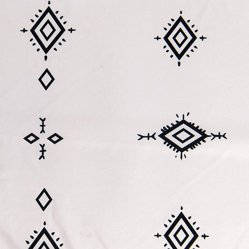 Yokii Boho Fabric Shower Curtain 84-Inch Length Tribal Chic Hippie Geo Diamond Fringe Bathroom Shower Curtain Set Extra Long Beige Heavy Weighted Bath Curtains with 4'' Tassels (72x84, Beige)