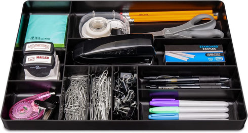 Ernst Manufacturing Home and Garage Organizer Tray, 10-Compartments, Black - 5011