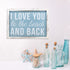 Barnyard Designs I Love You To The Beach And Back Wooden Wall Sign Beach House Home Decor Sign 16 x 12