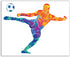 Summit Designs Soccer Bedroom Wall Art Decor Prints - Set of 4 (8x10) Inch Unframed Poster Photos - Kids Gift Idea