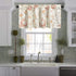 Leeva Kitchen Valances for Windows Dining Room Red Flowers, Watercolor Plant Pattern Rustic Design Thermal Insulated Curtains Valance for Living Room Bedroom, One Panel, 52x18