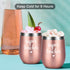 Super Teacher Stainless Steel Wine Tumbler, Christmas Birthday Appreciation Retirement Teacher™s Day Thank You Gifts for Teacher Tutor Professor Women, 12 oz Insulated Wine Tumbler with Lid, Rose Gold