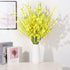 ProYankiot Orchids Artificial Silk Flowers 12 pcs 37? Fake Faux Dancing Lady Orchids Stem Flower for Home Decor Indoor Party Office Festival Decoration Yellow
