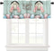 1PC Happy Easter Eggs Window Treatment Valance for Kitchens, Bathrooms, Decorative Rod Pocket Curtain Valance Short Winow Valance Curtains, 52" W x 18" L, Funny Rabbit Wooden Planks