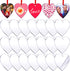 Jetec 50 Pieces 3 Inch Acrylic Valentine's Day Ornament Blank Clear Acrylic Ornament Acrylic Heart Shaped Keychain Blanks DIY Valentine's Acrylic Ornament with Hole for DIY Craft (Basic Style)