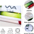 VVA Round Christmas Tablecloth - New Year Colorful Xmas Balls Snowflake Baubles Ornaments Circle Tablecloths Christmas Table Cloth Winter Season - for Gatherings Christmas Holiday Dinner Party 50 Inch