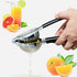 KitchenEclipse Lemon Squeezer Premium Stainless Steel Citrus Juicer for Home Bar, Professional Use Hand Grip Manual Juicer with Non-Slip Silicone Handle Juice Squeezer for Limes, Lemons, Oranges
