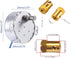 REENFAYA 4PCS Synchronous Synchron Motor Turntable Motor 110V Motor, 50/60Hz AC 100~127V 4W CCW/CW with 7MM Flexible Coupling Connector for Cup Turner,Cuptisserie,Tumbler Cup Rotator (5-6RPM)