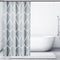 Gelbchu Grey Stall Small Fabric Shower Curtain, Waterproof Design and Polyester, Quick-Drying, Weighted Hem, Short Shower Curtains Set for Bathroom W 36 x H 72, Durable and Washable with 8 Hooks