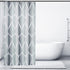 Gelbchu Grey Stall Small Fabric Shower Curtain, Waterproof Design and Polyester, Quick-Drying, Weighted Hem, Short Shower Curtains Set for Bathroom W 36 x H 72, Durable and Washable with 8 Hooks