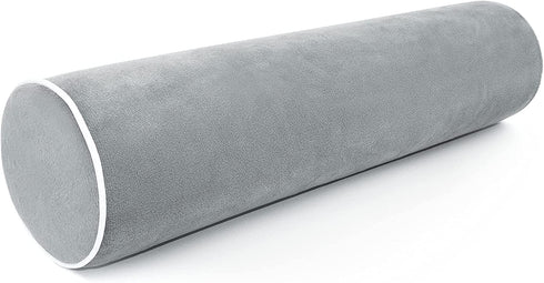 Cylinder Pillows for Neck and Shoulder Pain Relief, for Cervical, Spine, Lumbar Traction. Ergonomics and Neck Physical Therapy, Ideal for Spine and Neck Support. 4x17 inches(Gray)