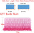Pink Table Skirt Tutu Ruffled Tablecloth for Rectangle Table 6ft Baby Shower Birthday Party Unicorn Home Decor (Gradient pink)