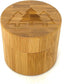 100ml Smell Proof Bamboo Stash Jar For Herbs And Spices | Quarter Oz Discreet Wood Scent Proof Container with Airtight Glass Jar