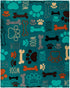 Infinity Republic - Puppy Paws Dog Lovers Soft Plush Blanket - Perfect for Gifts, Pets, Decor, etc!