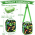 Kasqo Lunch Box Bag for Kids, Insulated Cute Lunch Bag with Shoulder strap Water Bottle Holder Mini Cooler Thermal Meal Tote Kit for Toddler Boys and Girls, Black Dinosaur