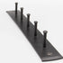 Wrought Iron Key Holder for The Wall Hooks Rack for Hat, Towel, Leash, Jewelry and Keys, Wall Hangers with Anchors and Screws Rustic, Sturdy, Easy-to-Install Farmhouse Wall Decor, 10x1.2x1.2 in.