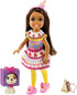 Barbie Club Chelsea Dress-Up Doll (6-inch Brunette) in Cake Costume with Pet and Accessories, for 3 to 7 Year Olds