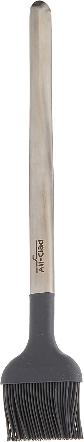 All Clad Silicone Tools Pastry Brush, Stainless Steel and Black