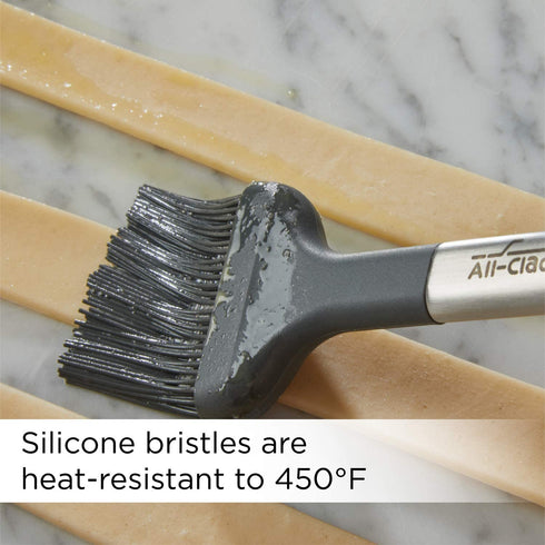 All Clad Silicone Tools Pastry Brush, Stainless Steel and Black