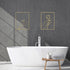 Hotop 2 Pieces Modern Minimalist Abstract Line Art Decor Minimalist Line Drawing Wall Art Decor Line Drawing Metal Wall Art Poster Abstract Woman's Body Shape Art Print for Bedroom Living Room (Gold)