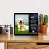 JOEZITON Pet Memorial Gift - Sympathy Gift (Opts) Personalized Metal - Pet Memorial Picture Frame 4x6 - For Loss of Dog or Cat (1B)