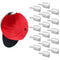 Modern JP Adhesive Hat Hooks for Wall (16-Pack) - Minimalist Hat Rack Design, No Drilling, Strong Hold Hat Hangers - U.S. Patent Pending
