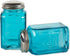 RSVP International Retro Glass Salt & Pepper Shaker | Stainless Steel Lids |, 8 oz, Turquoise