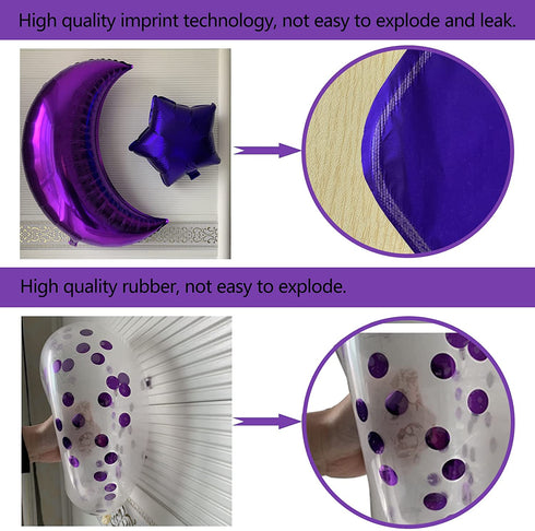Purple 21 Birthday Decorations, Purple 21st Birthday Decorations for Women Men , Happy 21st Birthday Balloons Party Supplies with Purple Happy Birthday Banner, Number 21 Balloons for 21 Years Old Birthday