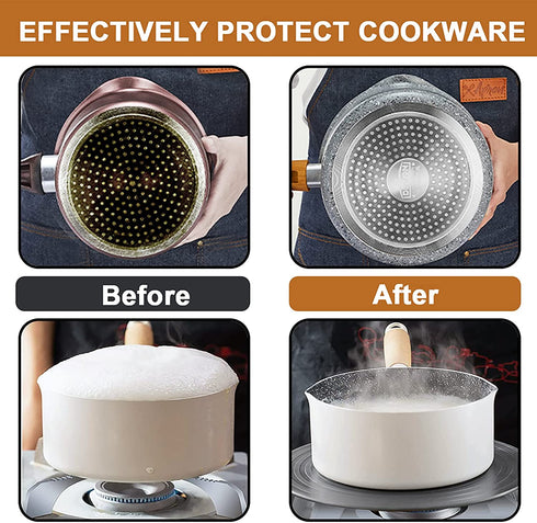 Heat Diffuser For Gas Stovetop Glass Cooktop,Upgrade Thickening Heat Diffuser Plate Fast Defrosting Tray Thawing Plate for Frozen Meat,Pot Protection for Kitchen, AHOUGER (9.4in)