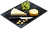 Tempered Glass Marble Pattern Cutting Board 12 x 16 Inch - Scratch, Heat, Shatter Resistant, Dishwasher Safe Decorative Tray (black marble)