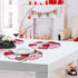 Valentine's Day Red Heart Placemats Set of 4, 15 Inch Round Place Mats for Dining Table, Mother's Day or Wedding Table Decoration,14th February Gifts