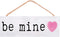 P. Graham Dunn Be Mine Pink Heart 10 x 3.4 Pine Wood Decorative String Sign