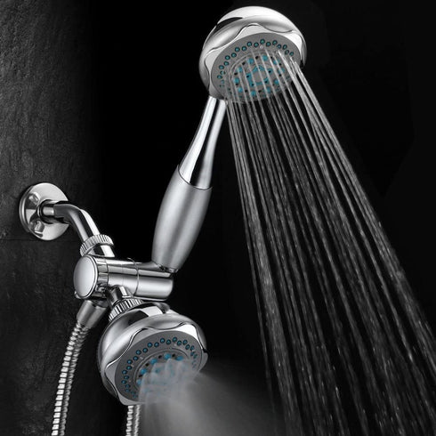 Hydroluxe 24-setting 3-way Shower Combo, Chrome, Single