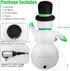 Thanger Christmas Inflatables Snowman Outdoor Yard Decorations, Christmas Blow Up Decoration, 4 FT Inflated Snowman with LED Lights, IP44 Weather Proof, Xmas Kids Gift for Winter Holiday Lawn Patio