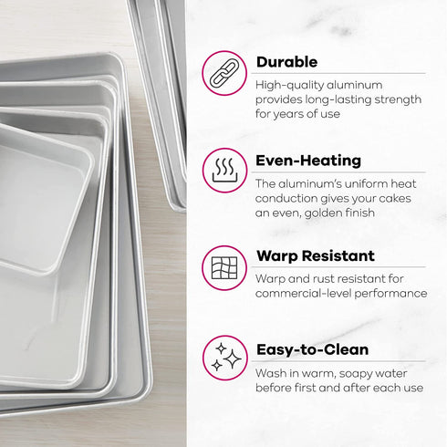 Wilton Performance Pans Aluminum Square Brownie and Cake Pan, 12 x 12 inches