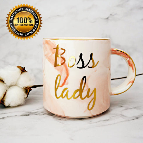 Vilight Boss Lady Mug Gifts for Wife Mom and Girl - Female Entrepreneur Business Owner Coffee Cup for Woman 11.5 oz