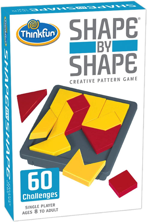 ThinkFun Shape by Shape Creative Pattern Logic Game For Age 8 to Adult - Learn Logical Reasoning Skills Through Fun Gameplay