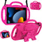 LTROP iPad 10.2 Case, iPad 9th/8th/7th Generation Case for Kids, Shockproof Handle Stand Shoulder Strap Kids Case for iPad 10.2 Inch 2021/2020/2019 (9th/8th/7th Gen), Pink