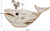 Wood Whale Nautical Tabletop Decor Rustic Whale Animal Figurine Distressed Wooden Whale Sculpture Shelf Sitter Home Decoration