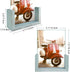 HORLIMER 5x7 Picture Frames Set of 2, Rustic Photo Frame with Wooden Base and Tempered Glass for Tabletop