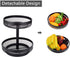 IBERG 2 Tier Fruit Basket Mesh Fruit Bowl - Basket Stand for Fruits Vegetables Bread Snacks (Black)