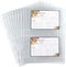 Samsill Recipe Card Page Protectors for 8.5 x 11 Recipe Binder, 4 x 6 Pockets, 2 Pockets, 50 Count, Recipe Book Pocket Page Refill Sheets, Side Margin Loading, for 8.5 x 11 Standard 3 Ring Binders