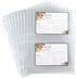 Samsill Recipe Card Page Protectors for 8.5 x 11 Recipe Binder, 4 x 6 Pockets, 2 Pockets, 50 Count, Recipe Book Pocket Page Refill Sheets, Side Margin Loading, for 8.5 x 11 Standard 3 Ring Binders