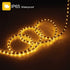 36Ft Rice Rope Lights, Outdoor Christmas Lights Plug-in, Connectable and Cuttable Commercial Grade Warm Rope Lights with Screws and Clamps, for Balcony Roof Porch Indoor Outdoor Christmas Decoration