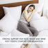 Phantoscope 22x22 Pillow Insert - Throw Pillow Insert with 100% Cotton Cover - 22 Inch Square Form Pillow Sham Stuffer - Decorative Couch Cushion Pillow